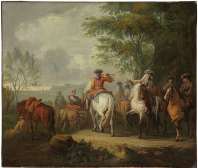 Cavaliers útnak indul alkotó: Pieter van Bloemen