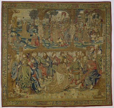 A lábmosás Krisztus szenvedése (sorozat címe) alkotó: Pieter van Edingen