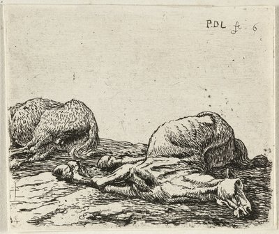Német: Zwei tote Pferde
Francia: Les deux chevaux morts
Két halott ló alkotó: Pieter van Laer