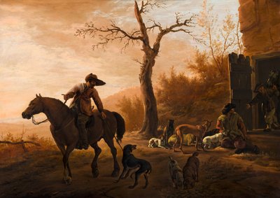 Tájkép vadászokkal alkotó: Pieter van Laer
