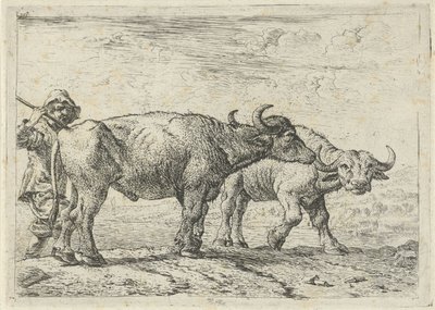 Két bivaly és egy pásztor alkotó: Pieter van Laer