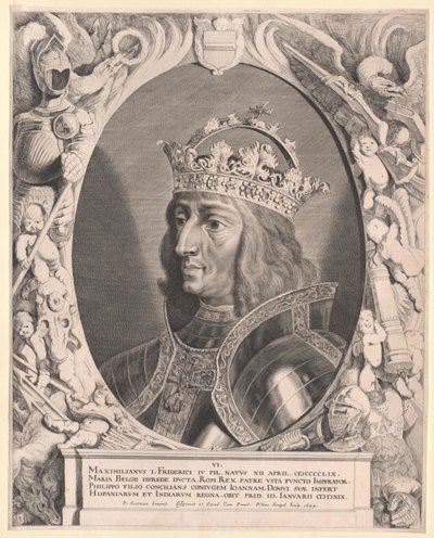 I. Maximilián római császár (nyomtatás) alkotó: Pieter van Sompel