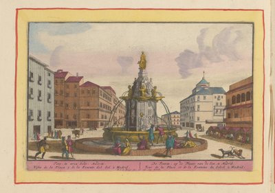 Szökőkút a madridi Plaza Puerta del Solon A szökőkút, a Fiú helyén, Madridban (cím a tárgyon) Theatrum Hispaniae (...) (sorozat címe) alkotó: Pieter van den Berge
