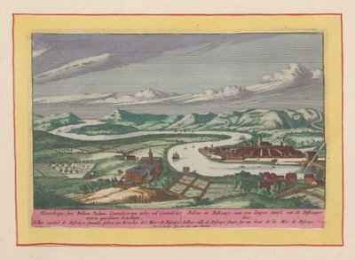 Kilátás Bilbaóra Bilbao, Biscaaye-ban, a Biscaayer-tenger hosszú inwykjén (...) (cím a tárgyon) Theatrum Hispaniae (...) (sorozat címe) alkotó: Pieter van den Berge