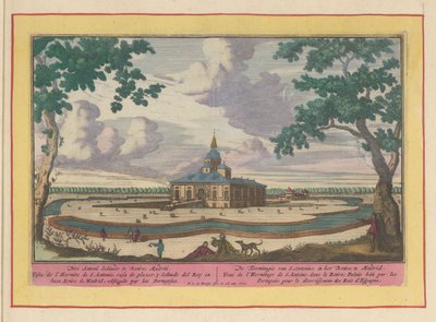 Szent Antal-templom a Palacio del Buen Retiro kertjében Madridban S. Antonius eremitagiája, Retiro; Madridban (cím a tárgyon) Theatrum Hispaniae (...) (sorozat címe) alkotó: Pieter van den Berge