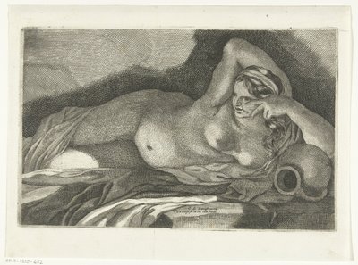 Fekvő női akt alkotó: Pieter van den Berge