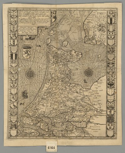 1596 Hollandia Comitatus Kaerius alkotó: Pieter van den Keere
