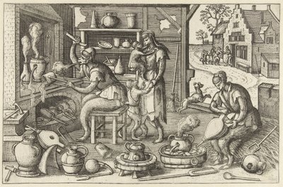 Alkimista Apenspel (sorozat címe) alkotó: Pieter van der Borcht (I)