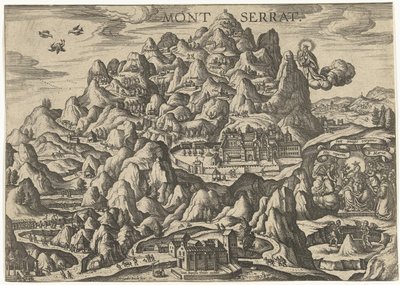 Montserrat, a Szűz zarándokhelye. alkotó: Pieter van der Borcht (I)