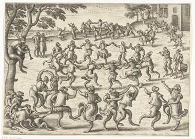 Rondedans Apenspel (sorozat címe) alkotó: Pieter van der Borcht (I)