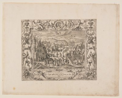 Január, a Tizenkét hónapból alkotó: Pieter van der Borcht