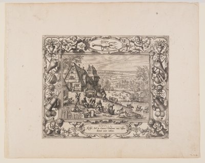 Június, a Tizenkét hónapból alkotó: Pieter van der Borcht