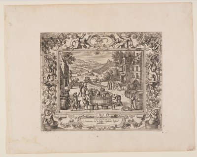 Szeptember, a Tizenkét hónapból alkotó: Pieter van der Borcht