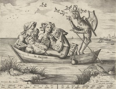 A kék csónak Bie blau schuijte (cím a tárgyon) alkotó: Pieter van der Heyden