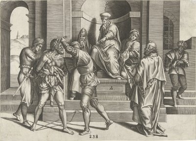 Keresztelő János bebörtönzése alkotó: Pieter van der Heyden