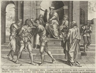 Keresztelő János bebörtönzése alkotó: Pieter van der Heyden