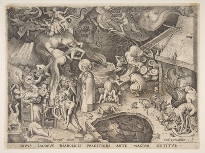 Szent Jakab és a mágus Hermogenész A mágus Hermogenész történetéből, 1565. alkotó: Pieter van der Heyden