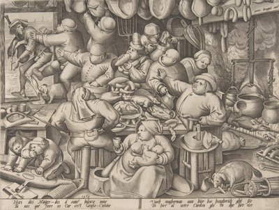 A kövér konyha, 1563. alkotó: Pieter van der Heyden