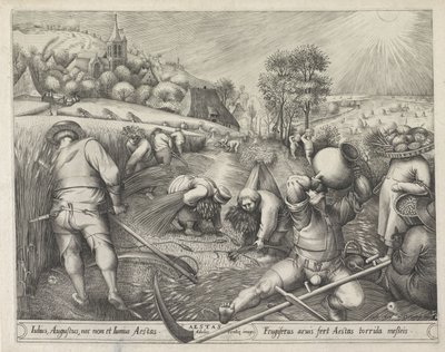 Nyár Aestas (cím a tárgyon) A négy évszak (sorozat címe) alkotó: Pieter van der Heyden