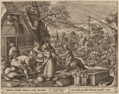 Ősz alkotó: Pieter van der Heyden after Hans Bol