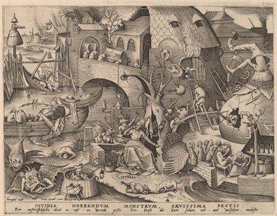 Irigység alkotó: Pieter van der Heyden after Pieter Bruegel the Elder