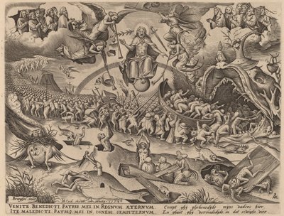 Az utolsó ítélet alkotó: Pieter van der Heyden after Pieter Bruegel the Elder