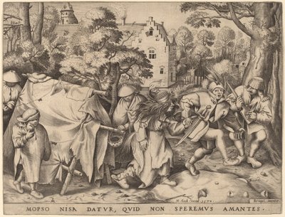 Mopsus és Nisa esküvője alkotó: Pieter van der Heyden after Pieter Bruegel the Elder