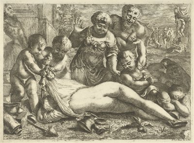 Egy részeg bacchante alkotó: Pieter van der Plas (II)