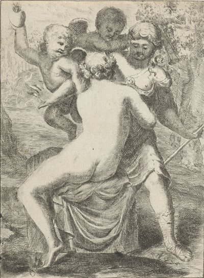 A Jupiter elcsábítja Callistót alkotó: Pieter van der Plas (II)