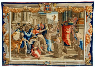 Lisztrai áldozatot ábrázoló 17. századi kárpit alkotó: Pietro 1579 1669 Fevère