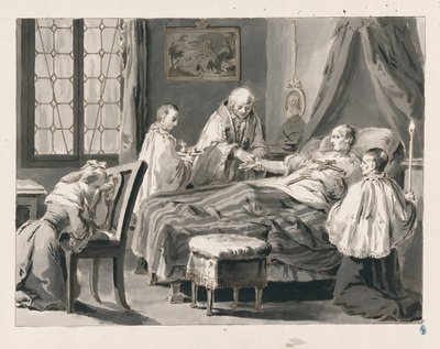 Extreme Unction a Hét szentségből alkotó: Pietro Antonio Novelli