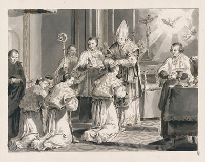 Felszentelés a hét szentségből alkotó: Pietro Antonio Novelli