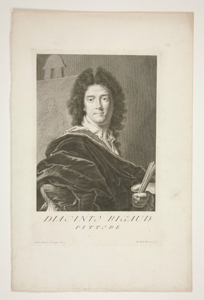 Hyacinthe Rigaud portréja alkotó: Pietro Antonio Pazzi