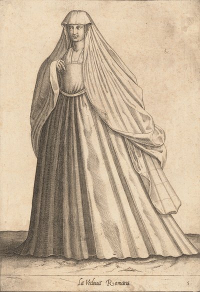 A római özvegy, kb. 1580. alkotó: Pietro Bertelli.