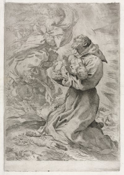 Assisi Szent Ferenc látomása alkotó: Pietro Faccini