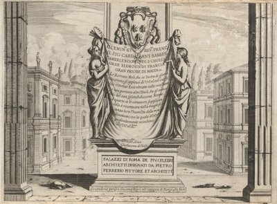 A leghíresebb építészek római palotái alkotó: Pietro Ferrerio