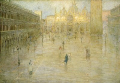 A Piazza San Marco Velence alkotó: Pietro Fragiacomo