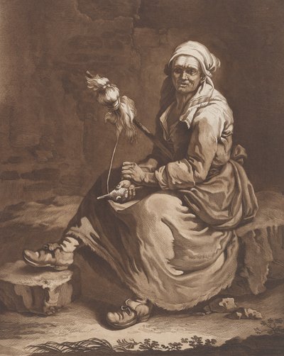 Az öreg dolgozó nő, kb. 1757-1804. alkotó: Pietro Jacopo Palmieri
