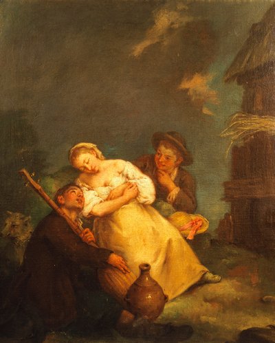 Paraszti jelenet, Pietro Longhi (1701-1785) alkotó: Pietro Longhi
