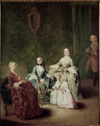 A Sagredo család portréja. Pietro Longhi (1702-1785) festménye alkotó: Pietro Longhi