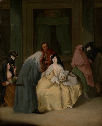 The Meeting, 1746 körül (olaj, vászon) alkotó: Pietro Longhi