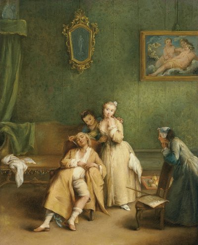 A csiklandozó c. 1755 alkotó: Pietro Longhi