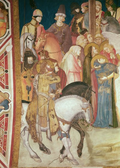 Kálvária részlete (freskó) (208458 részlet) alkotó: Pietro Lorenzetti