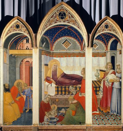 Szűz születése, Pietro Lorenzetti (kb. 1280-1348) alkotó: Pietro Lorenzetti