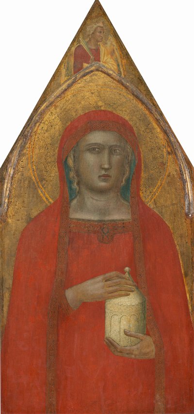 Szent Mária Magdolna angyallal [bal oldali panel] alkotó: Pietro Lorenzetti