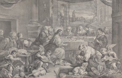 Krisztus, aki a vizet borrá változtatja a kánai menyegzőn, 1743-63. alkotó: Pietro Monaco
