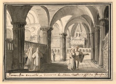 Színpadtervezés, templombelső alkotó: Pietro Narducci