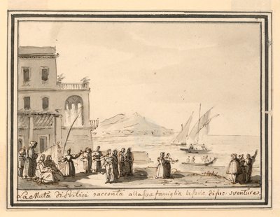 Színpadtervezés, tengeri kikötő alkotó: Pietro Narducci