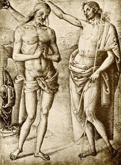 Krisztus keresztsége alkotó: Pietro Perugino