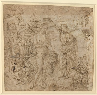 Krisztus keresztsége alkotó: Pietro Perugino